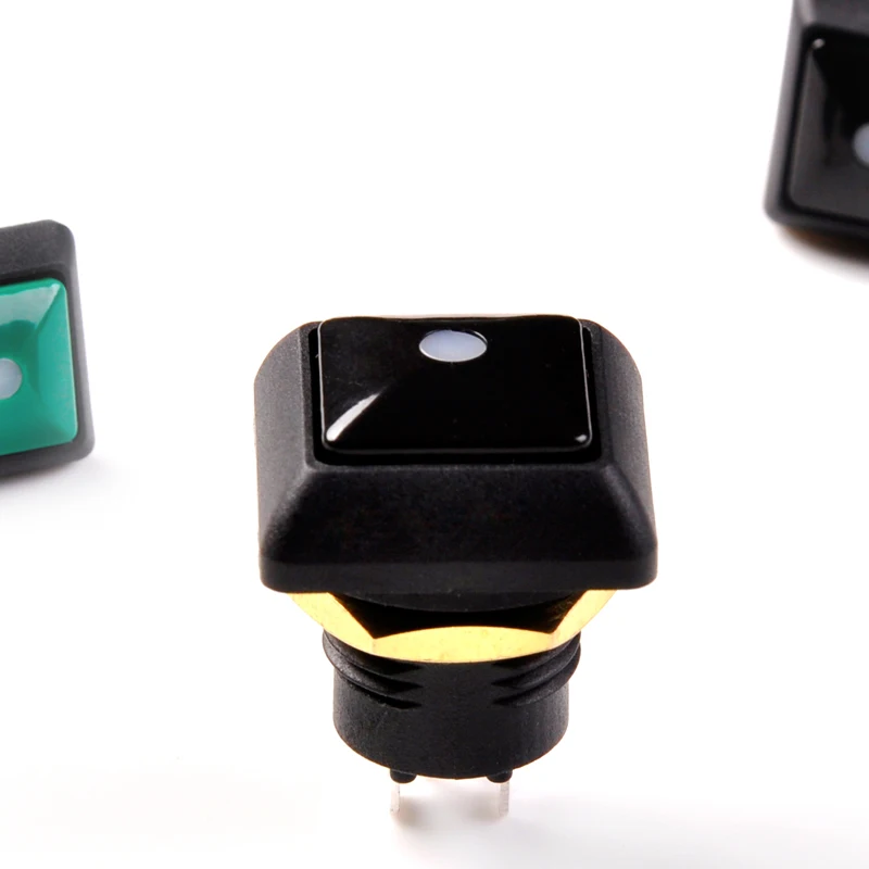 Toowei Tiny Latching Momentary Colored Rectangle Surface Mount Spst Motorcycle Accessories Push Button Waterproof Ip67 12mm 250v