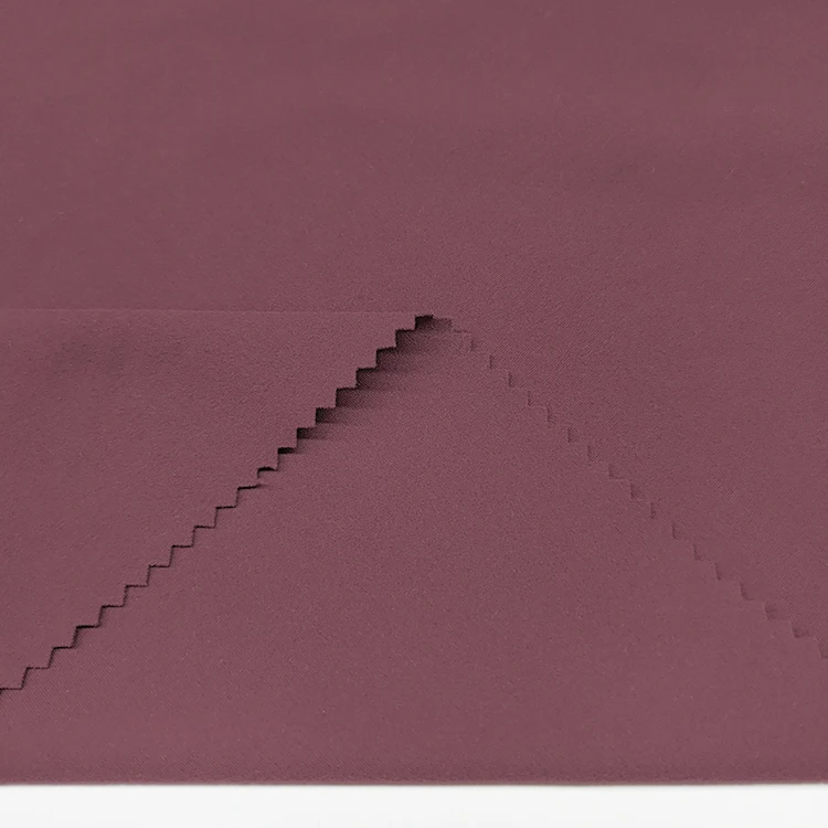 Factory  Wholesale Plain Dyed Interlock Fabric , High Stretch Knitting Nylon Interlock for Yoga Wear/ manufacture