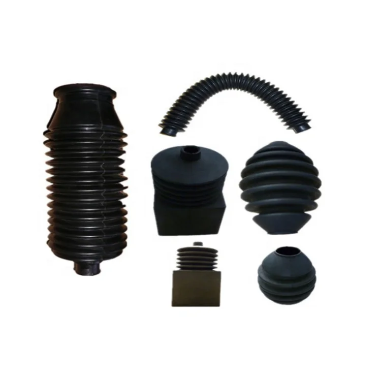 Accordion Bellows for Fabric Dust Cover Round Rubber Bellows with Cuff Ends for Shaft and Rod Cylinder Hydraulic Seal