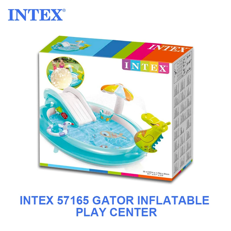 INTEX-piscina inflable para niños, centro de juegos de 57165 Gator