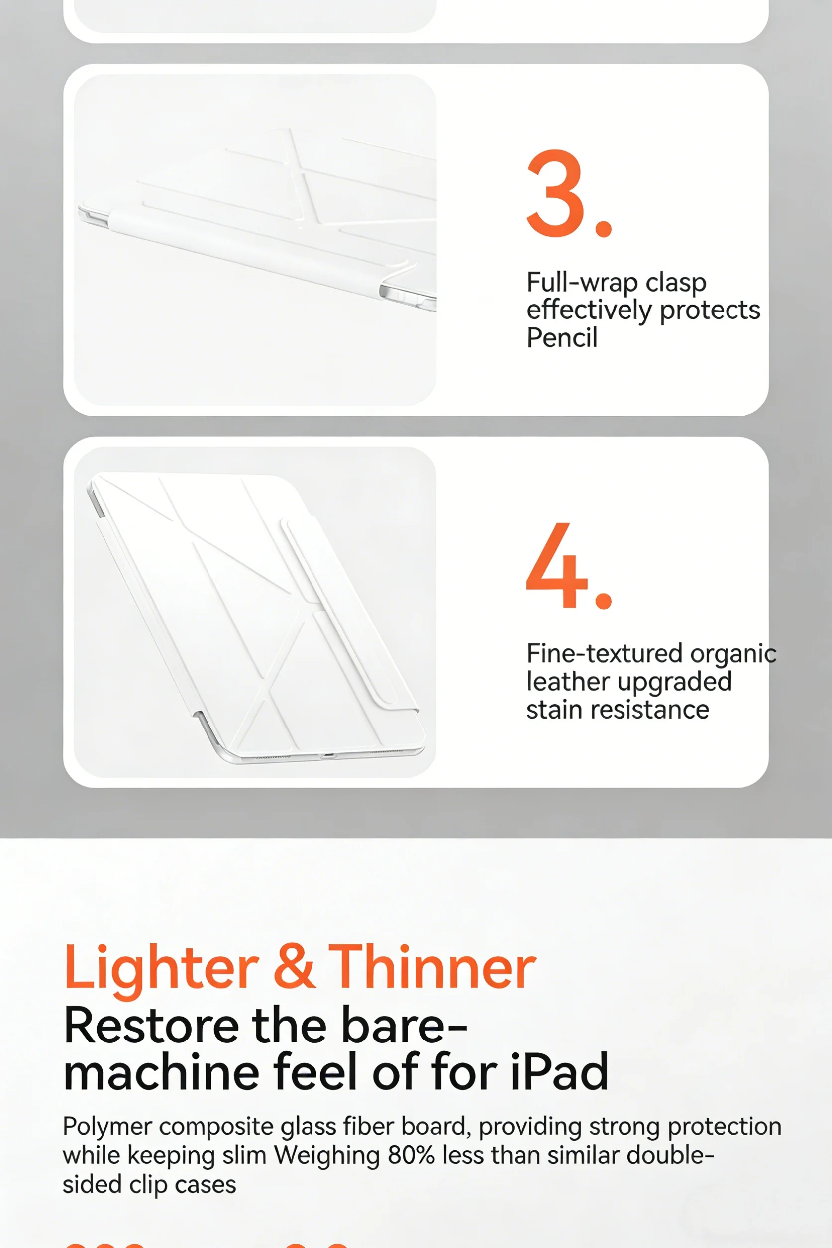 product magnetic pc leather case with ultra slim lightweight shockproof anti stain cover anti bend drop proof cover for ipad 11 a16-4