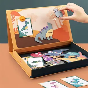 3D DIY Puzzle Toys Children Dinosaur Toys Early Learning Puzzle Sticker Games