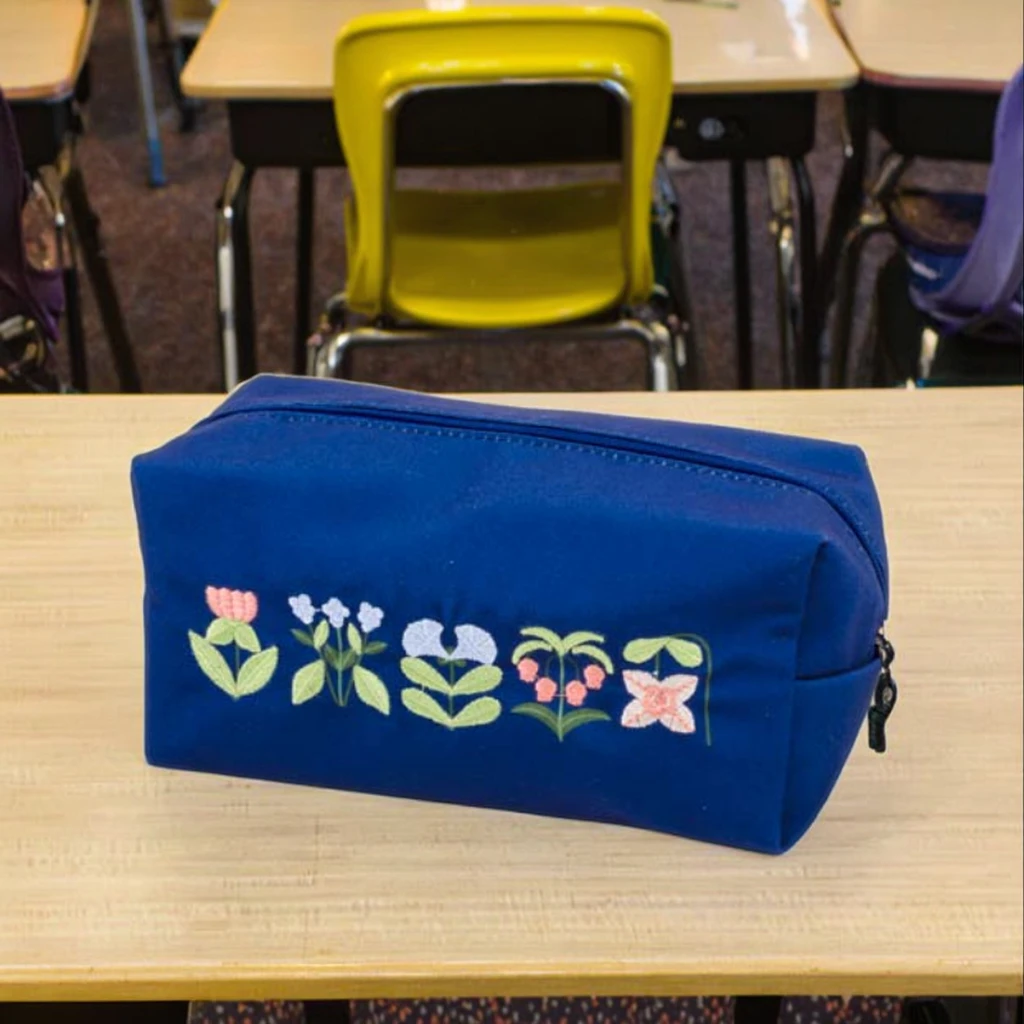 Large Capacity Recycled Fabric Pencil Case Practical and Eco-Friendly Pencil Bags