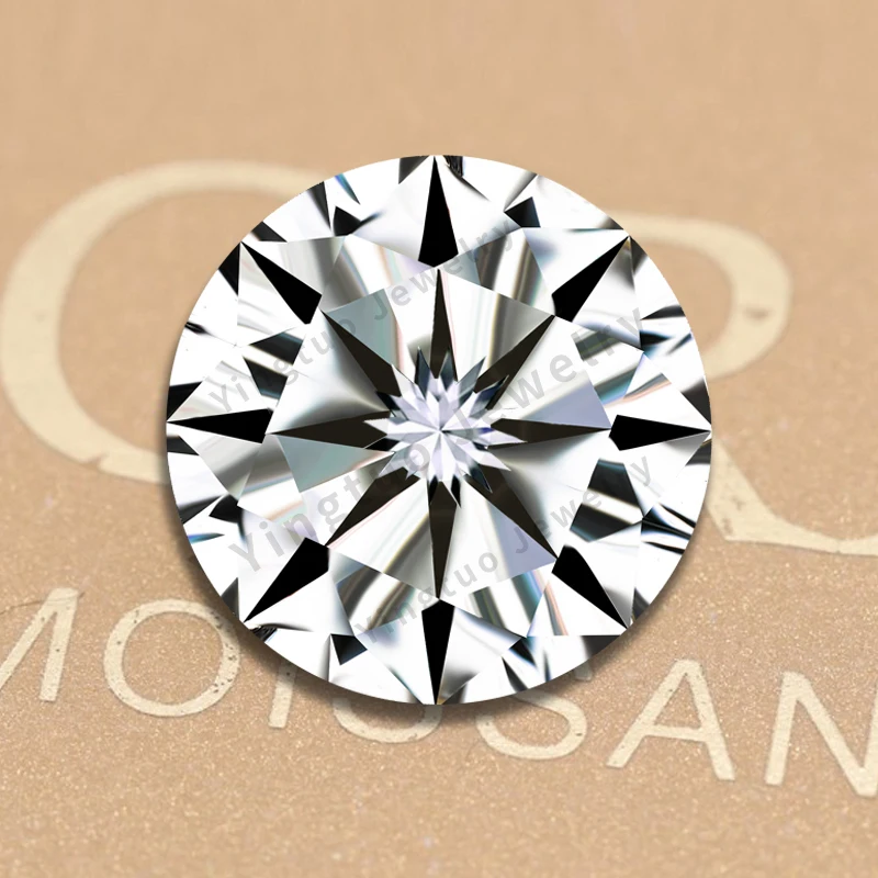 Wholesale Synthetic Moissanite Price Per Carat Flawless VVS1 Clarity Grade  11mm Moissanite Diamond