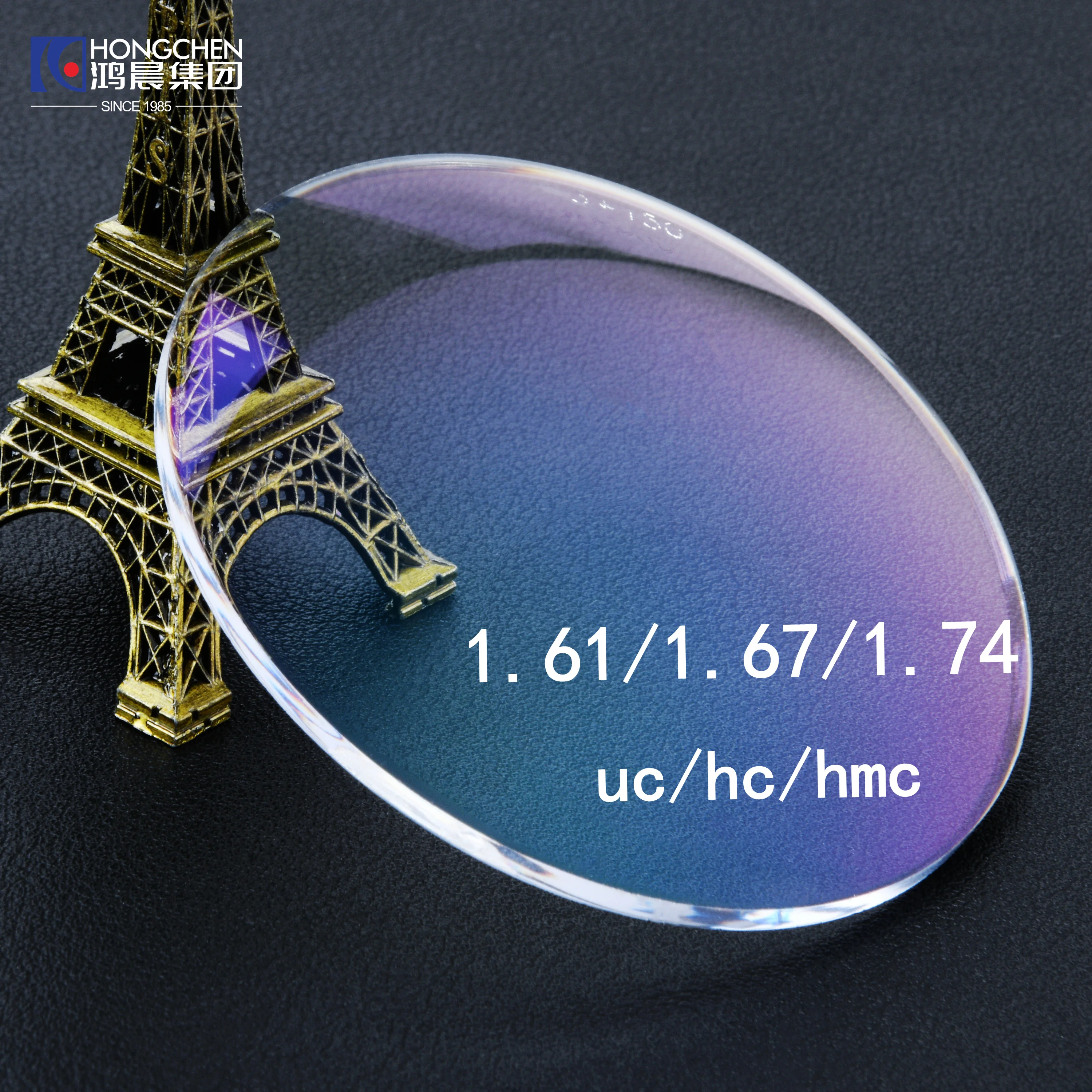 HONGCHEN Single Vision Index 1.499 CR39 1.56 1.61 1.67 1.74 1.59 PC Eyeglasses Optical Lenses