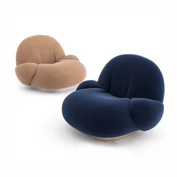 ODM Couch Modern minimalist design floor sofa sunday angora yarns wool high back armrest single sofa chair living room furniture
