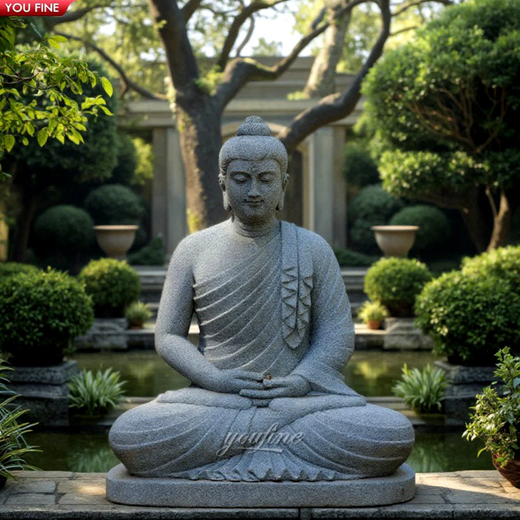 Garden Stone Marble Buddha Statue