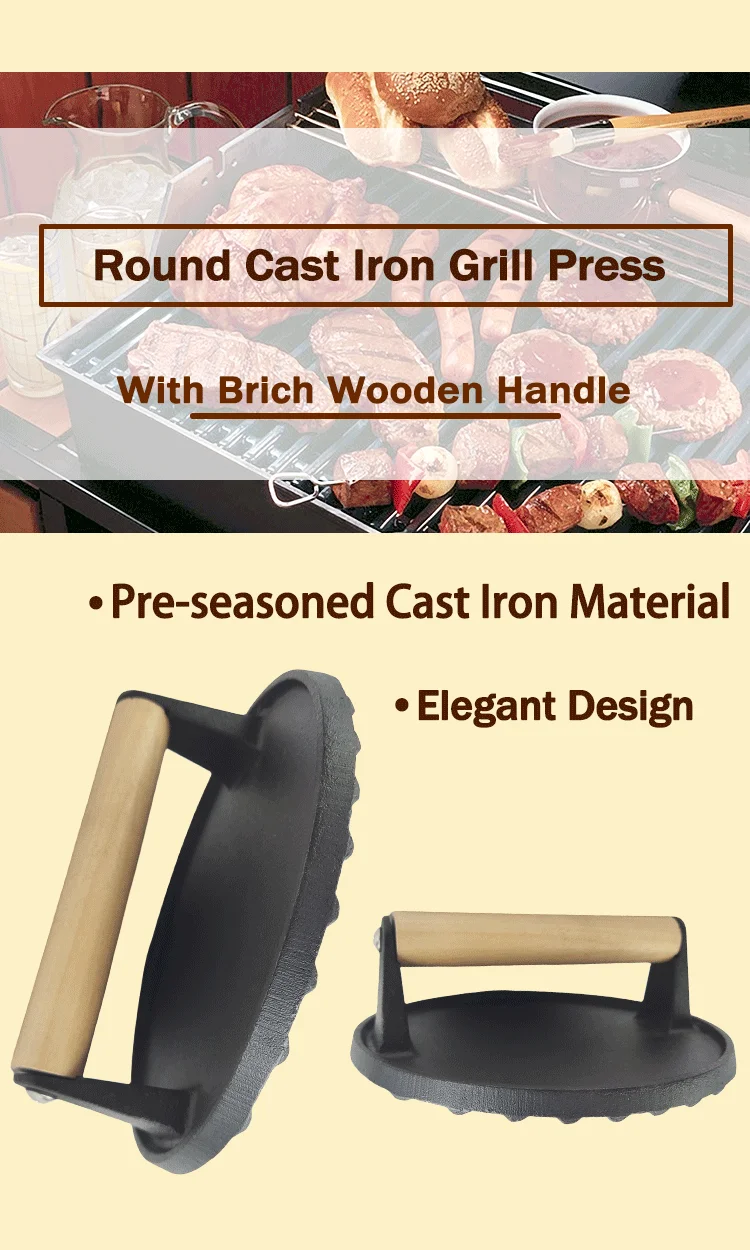 New Product Ideas 2023 Fry Grill Press Nonstick Grill Press Portable
