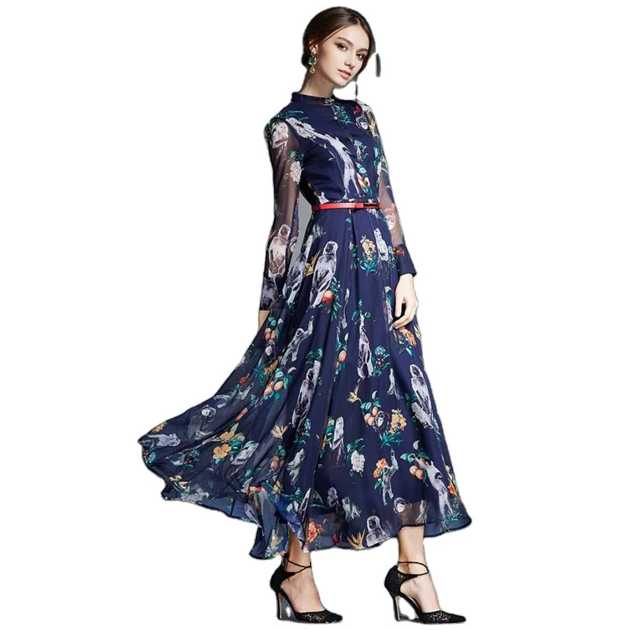 printed chiffon frocks