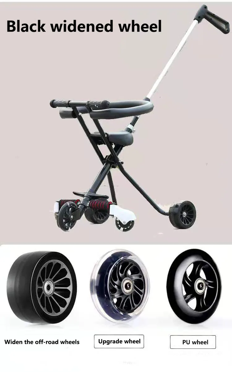 A Portable Baby Stroller That Folds Out and Walks the Baby at Any Time