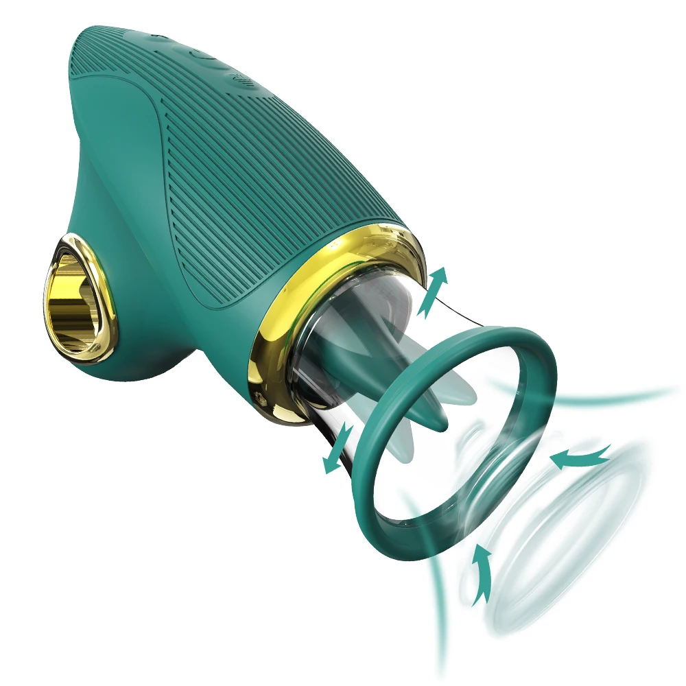 Vibratore ricaricabile 2 in 1 per stimolare il clitoride e il seno, punto G, clitoride, lingua, leccamento, per donne_voghion.com