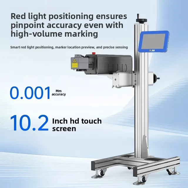 Fully Automatic Date Laser Coding Machine Flying-marking Machine Packaging Box Bag Bottled-water Line No Consumables No 3