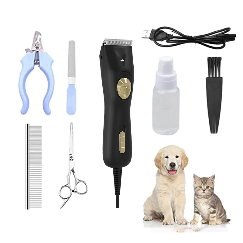High Power Waterproof Wired Animal Hair Trimmer Cat Dog Hair Cutter