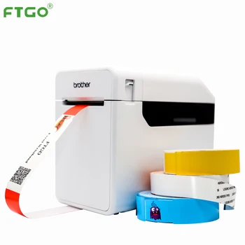 FTGO thermal wristband or thermal transfer printing machine Brother barcode high speed label printer