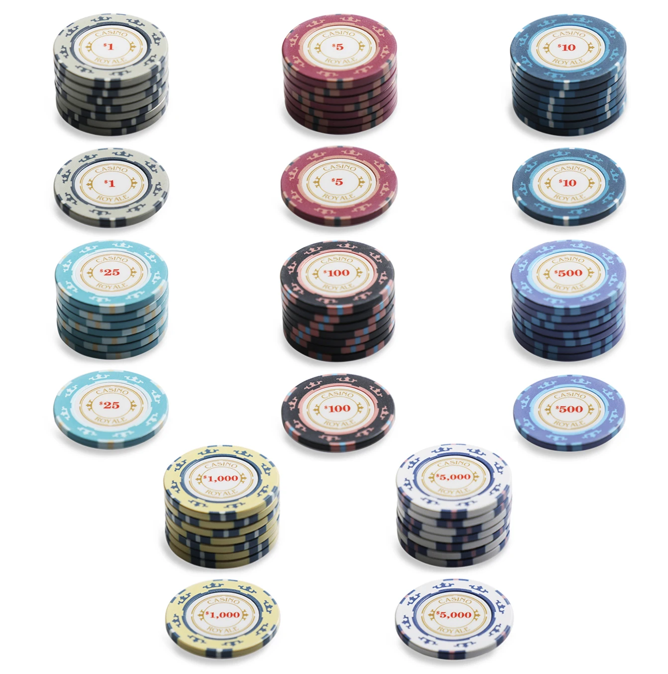 Rouleau de 25 Jetons de poker Premium Poker Rouge