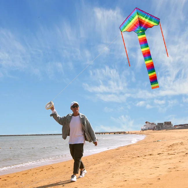 New Design of Factory Direct Sales Triangle  Large New Model Rainbow Kite