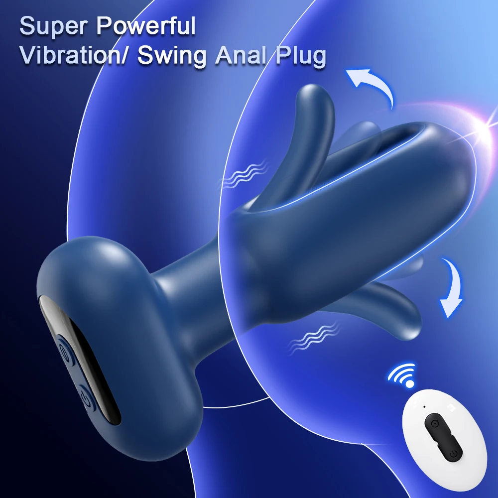 Hot Selling Vibration Anal Sex Toy for Gay Patting Movement Remote Control  App Control Rechargeable Plug