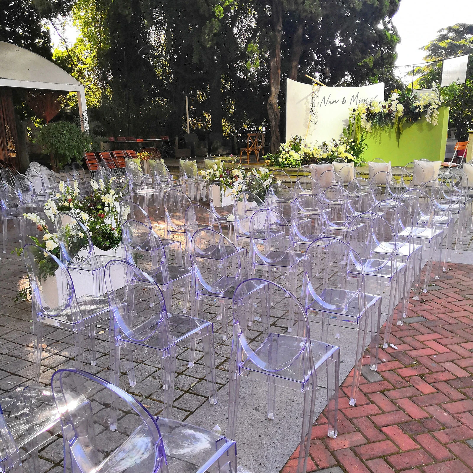 Factory Hotel Modern Oval Back Polycarbonate Clear Transparent Fancy Rental Party Event Plastic Resin Acrylic Chair for Wedding