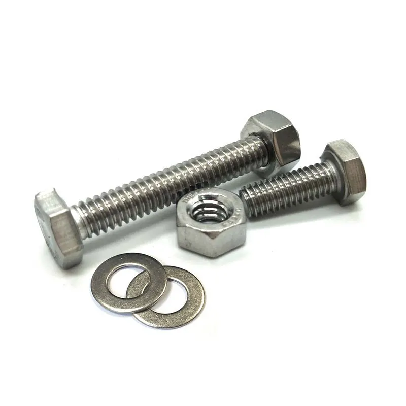 Tornillos hexagonales DIN933 personalizados, acero al carbono, Zinc negro, alta calidad, 8,8 M3 M8 M12, tornillos de cabeza hexagonal