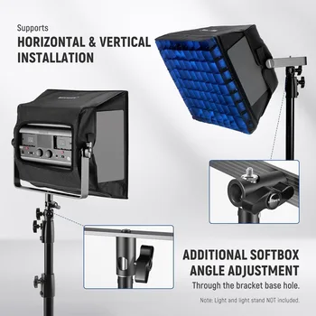 NEEWER 14.6"x13.6"/37x34.5cm  Upgraded Softbox Diffuser for RGB1200 LED Video Light Panel detail image