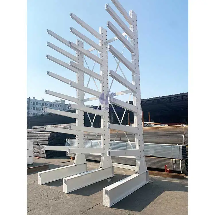 Glass Racks Warehouse Storage Cantilever Racking Duty Long Arms Iron Cantilever Racking System High Capacity Cantilever Racking