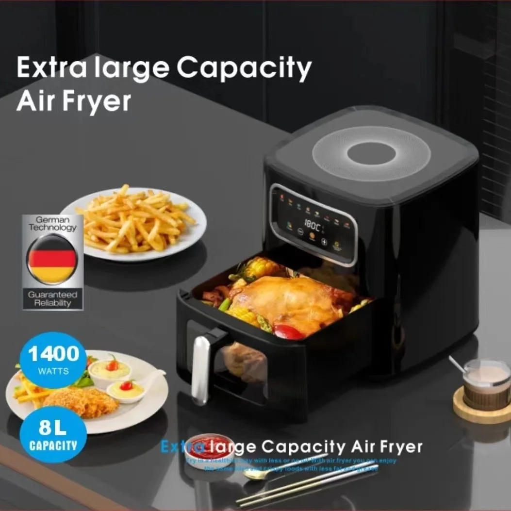 10L Visible Air Fryer, Modern Square Design, Smart Electric Multifunctional French Fry M aperçu 3