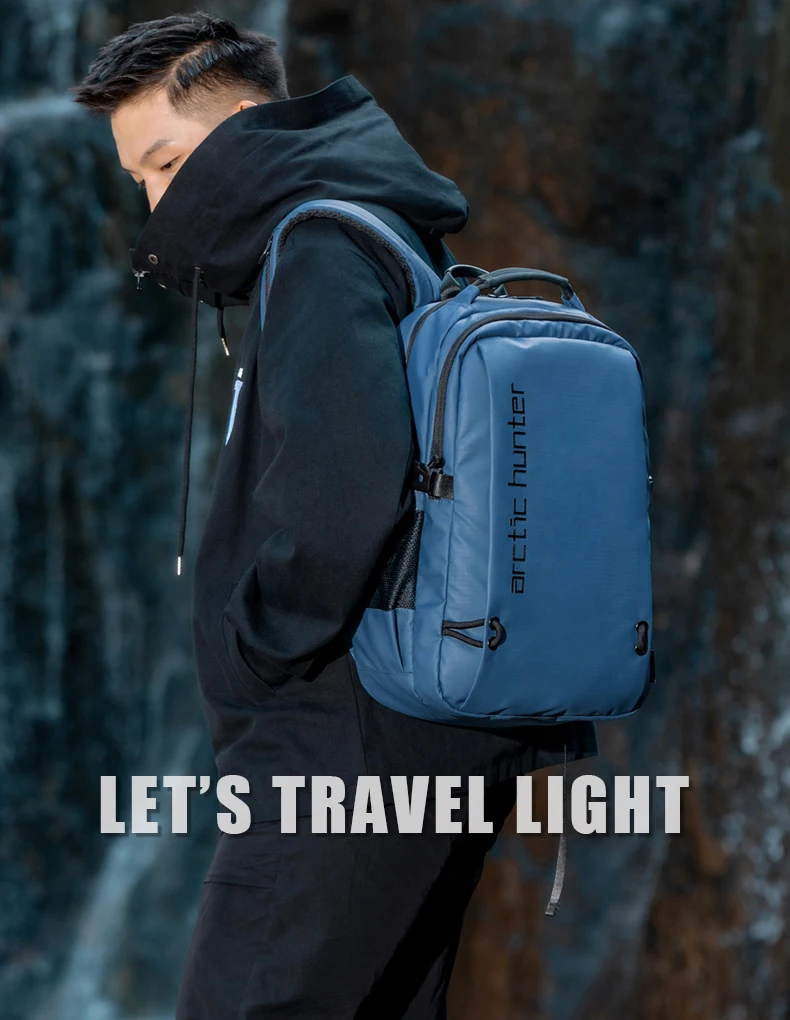 arctic hunter Laptop backpack Designer Casual Daily Backpack With USB Charging Port Large Outdoor Gym Sport Backpack Mochila