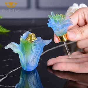 2023 Latest New Design Modern Nordic Perfume Gift Sets Olive Fragrance Oil Crystal Bottle Crystal Cosmetics Packing