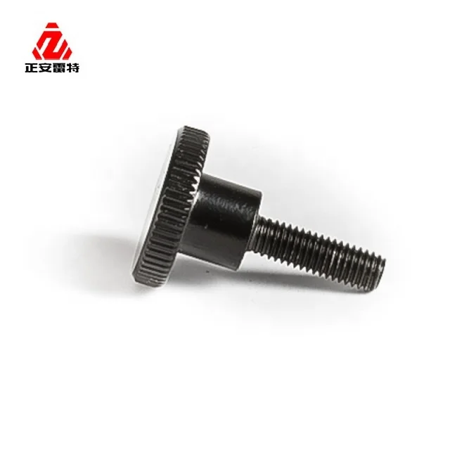 LEITE Computer PC Graphics Card M3x12mm Knurled Head Thumb Screws Black