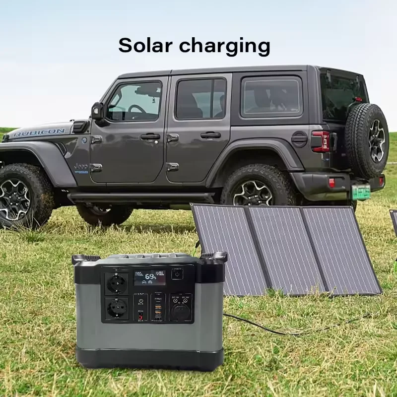 Banqcn Lifepo4 Battery Solar Power Generator 1200W Portable Power Station Outdoor Activities Fast Charging Home Camping System