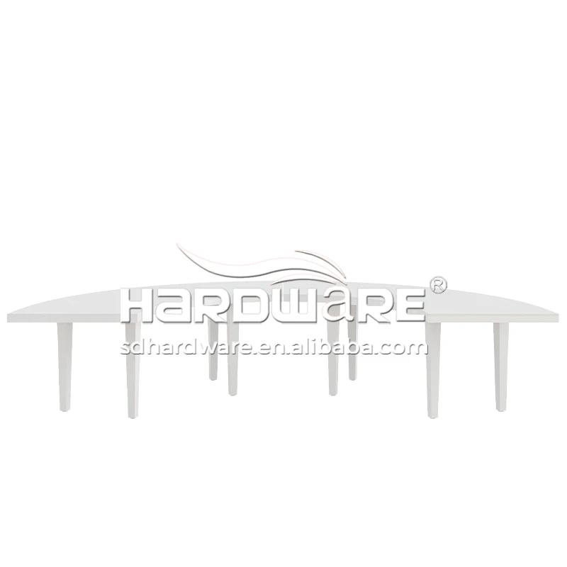 Serpentine Shape Half Round Unique Leg Wedding Table and Chair Set
