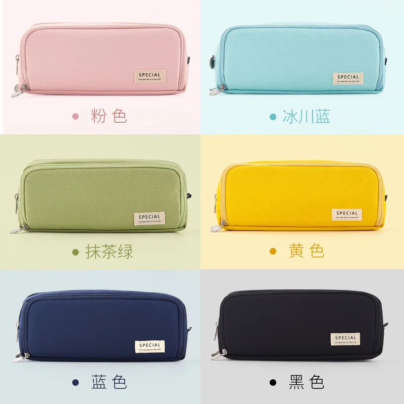 Simple Large Capacity Pencil case Junior High School Girls Multifunctional Pencil case