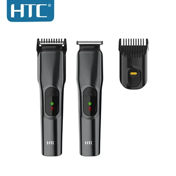HTC AT-519 cordless men's beard hair clipper trimmer with lithium battery unique design