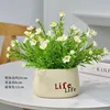 Vasque à vie en céramique avec souffle de bébé blanc