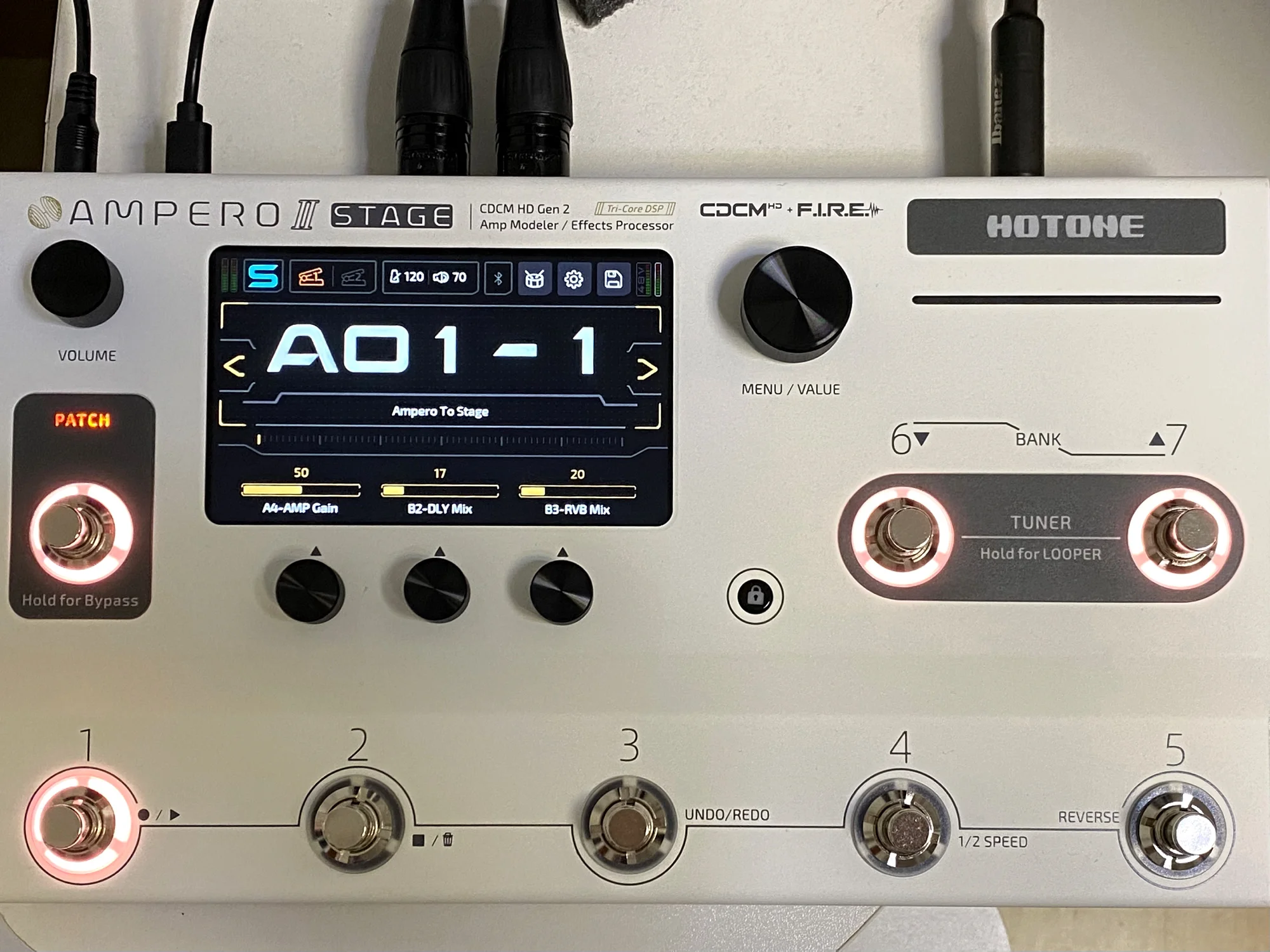 Hotone Ampero II Multi-Effects Processor for Electric Guitars