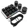 3-knob wired 12-key black