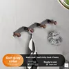 (Cylindrical) Gunmetal Gray 4 Hooks