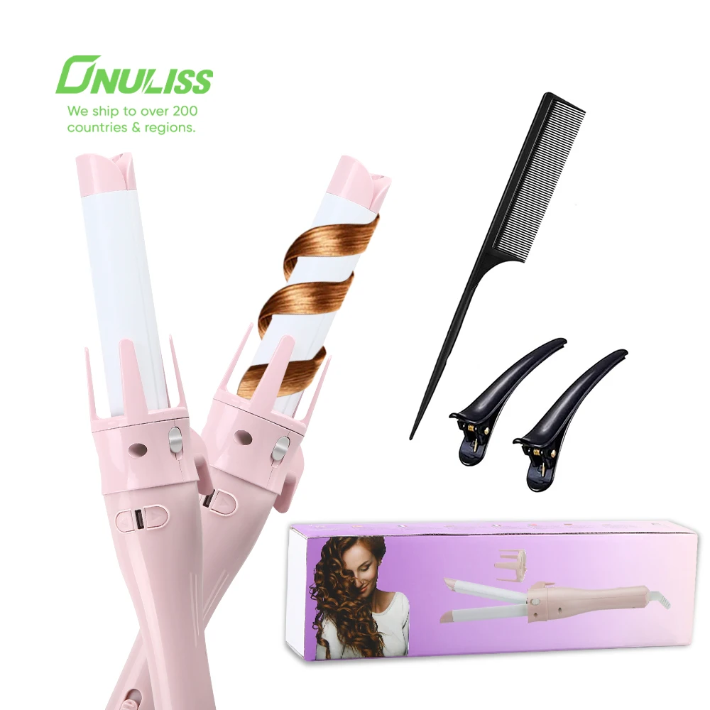 Multifunction Rotating Straightening Curling Wand Wave Styler Ceramic Curling Iron Automatic Hair Curler