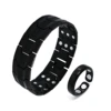 Bracelets noirs + bague