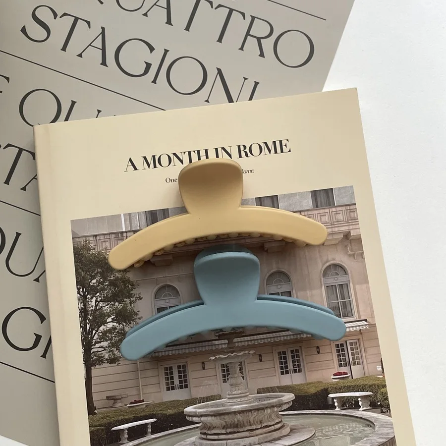 Новое поступление заколка для волос женщин простая Мода корейский большой зажим