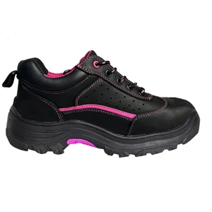 Waterproof and Oil-resistant Protective Shoes Full Grain Cow Leather Anti-stastic Rubber Outsole Steel Toe Safety Shoes