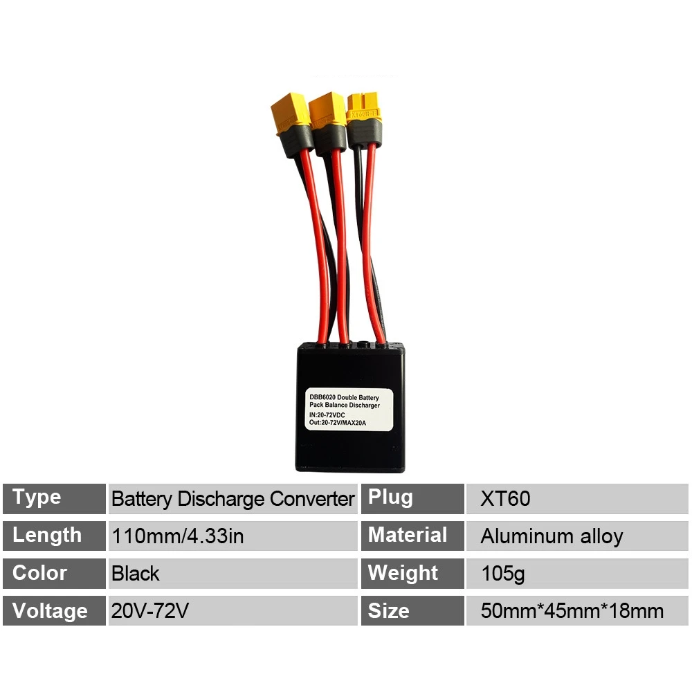 Parallel Module Stig R72 20V-72V 20A Dual Battery Parallel Module Double Battery Pack Balance ...