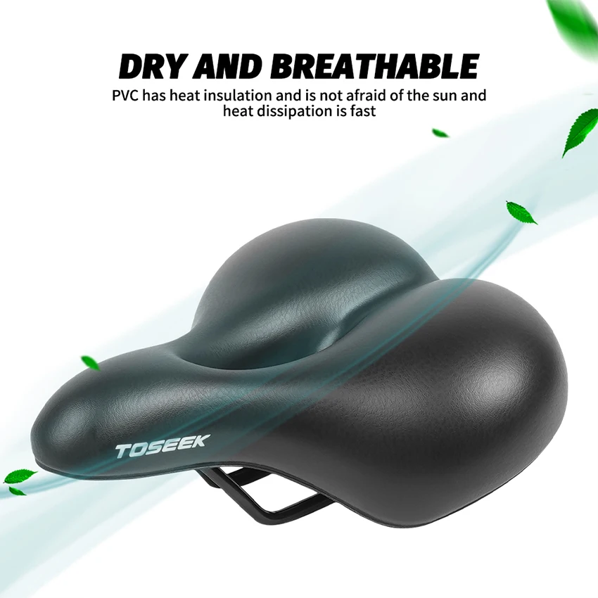 Customization TOSEEK KS7036E Oversize Thickened Memory Foam City Comfortable Bicycle Cushion Hollow Bike Seat