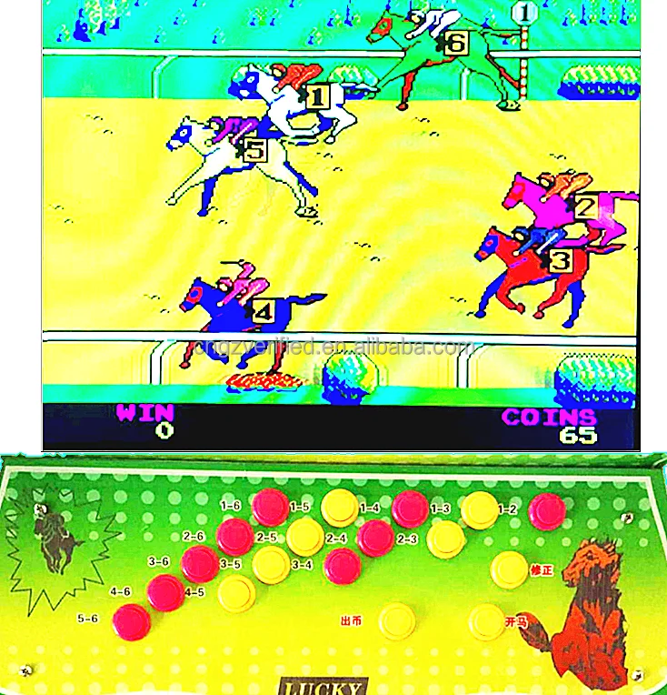 Classic Mechanical Horse Racing Joystick Arcade Game Machine For Gaming