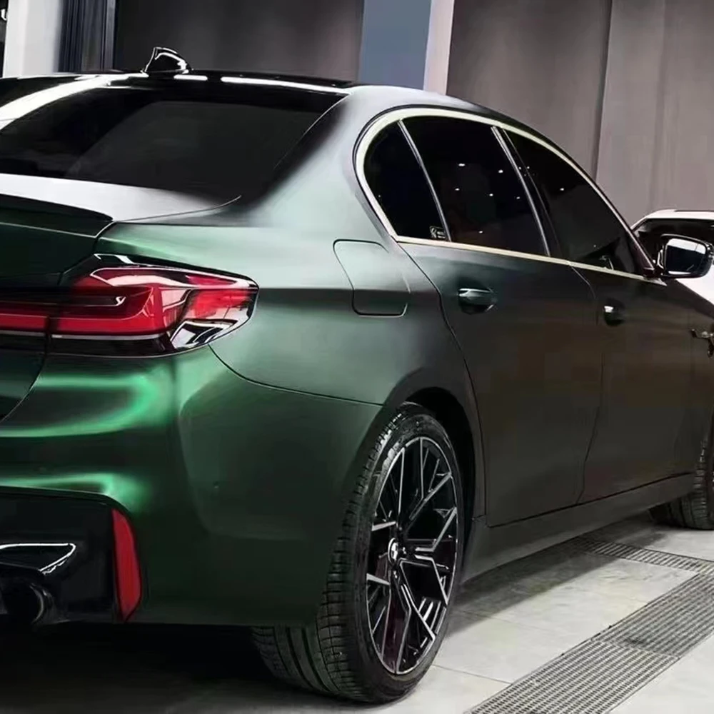 Tsautop Metallic Venom Green Vehicle Vinyl Wrap & Automotive Vinyl