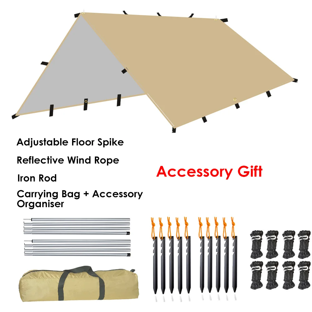 Custom Rainfly Rain Tarp Tent Shelter Portable Picnic Shadow Large Tarp