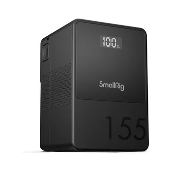 SMALLRIG V Mount Battery VB155, 155Wh / 10500mAh V-Mount Battery with PD 65W USB-C Fast Charging, with D-TAP, USB-A, Dual DC