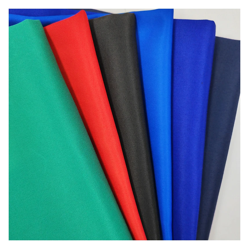 Factory Direct Sales TC Twill Plain Dyed Polyester Cotton Fabric Poplin Type for Outdoor Use for Uniforms and Workwear