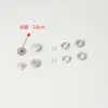 304 stainless steel snap fastener with long legs, 3.8cm.