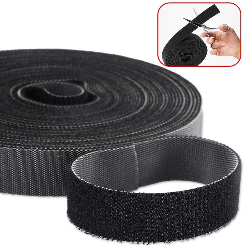 Nylon Hook And Loop Fastener Tape No Glue Hook Loop Adhesive Sewing-on ...